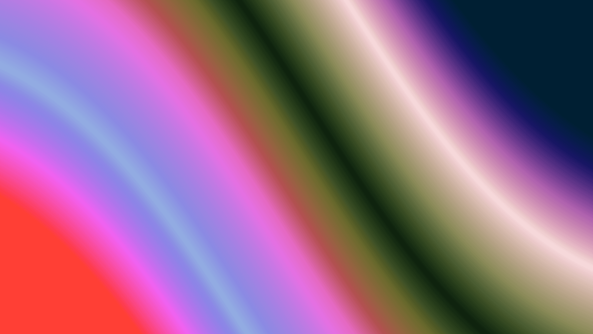 Bend alone introduces a broad curve while keeping the color bands readable.