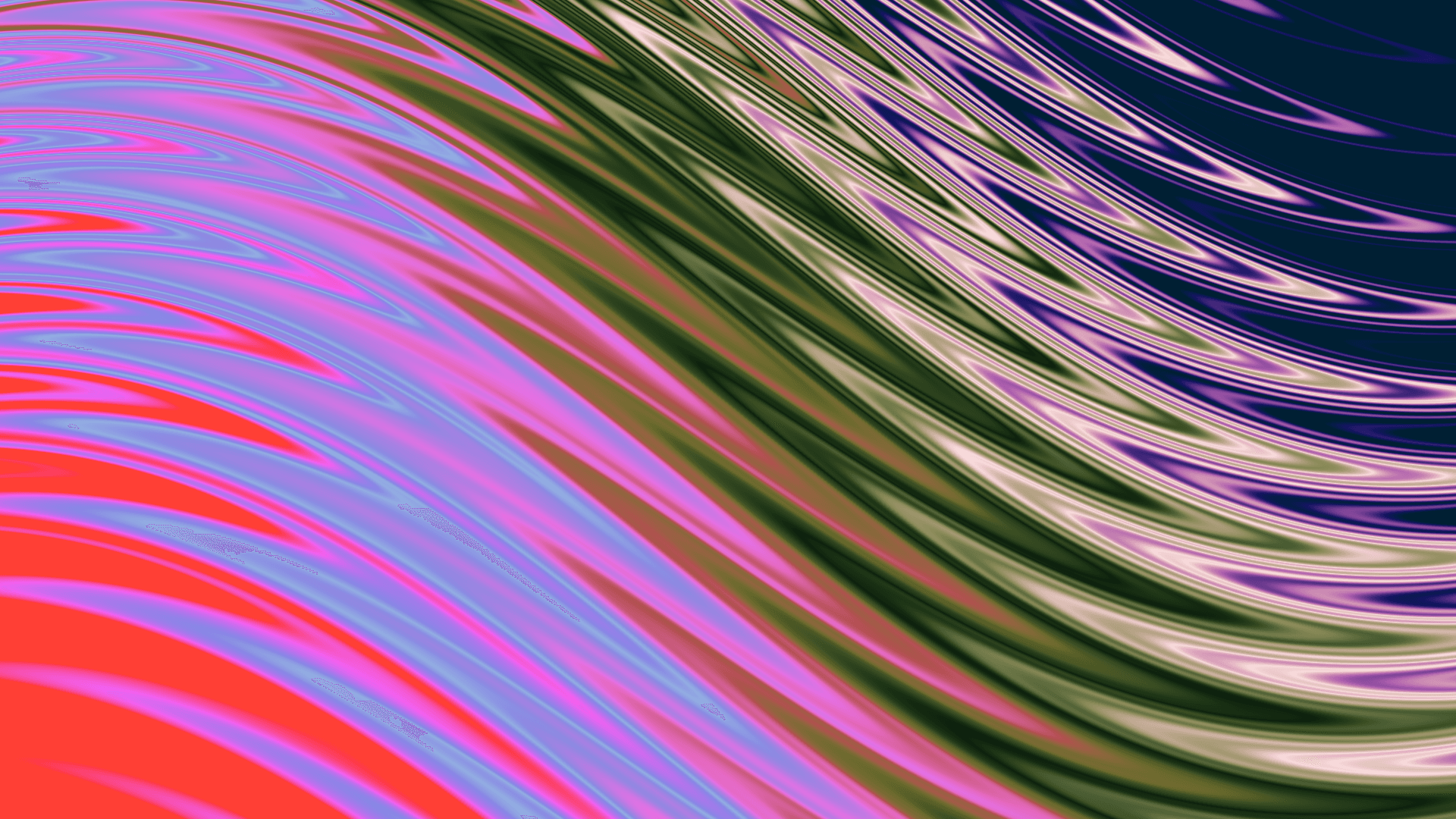 Bend, Wave and Ripple together create the dense, flowing streaks. Glow is still off here.